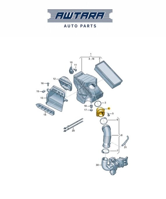 AUDI / VOLKSWAGEN GENUINE ADAPTER 06H129638B