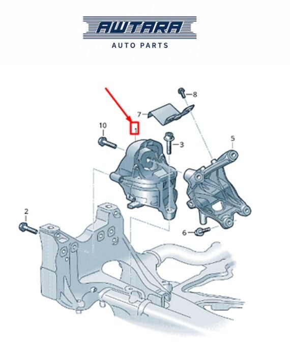AUDI / VOLKSWAGEN GENUINE ENGINE MOUNTING RH 4F0199382BQ