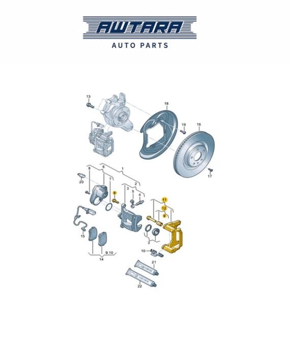 AUDI / VOLKSWAGEN GENUINE CALIPER 4M0615425DSL7