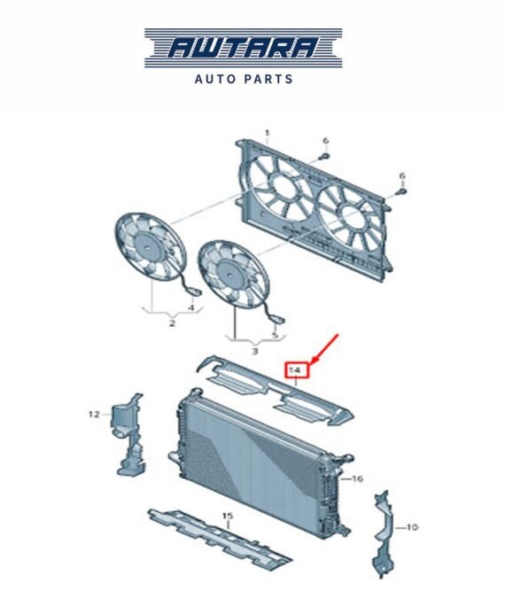 AUDI / VOLKSWAGEN GENUINE AIR DUCT 4M8121285H