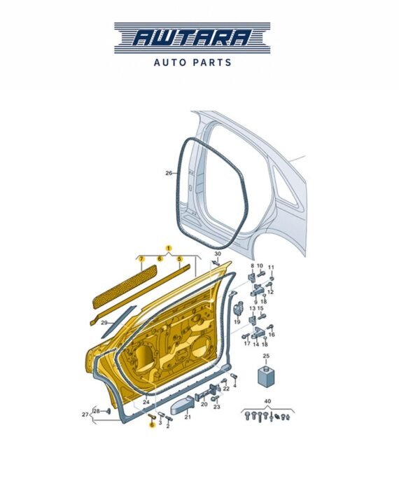 AUDI / VOLKSWAGEN GENUINE DOOR 4N4833051A