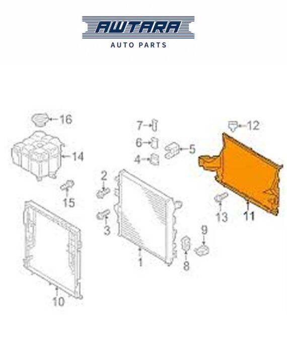 AUDI / VOLKSWAGEN GENUINE AIR DUCT 7P6121293G