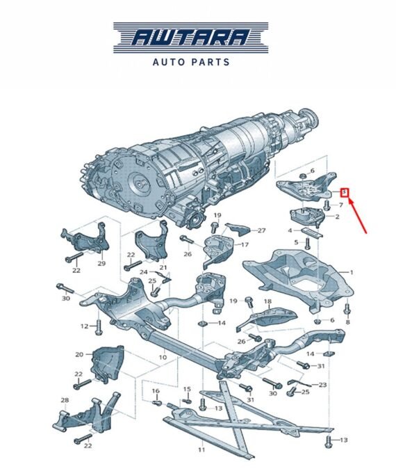 AUDI / VOLKSWAGEN GENUINE GEAR MOUNT 8K0399115BS