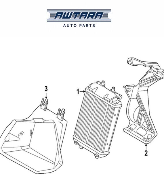 AUDI / VOLKSWAGEN GENUINE ADD RADIATOR 8Y0121212