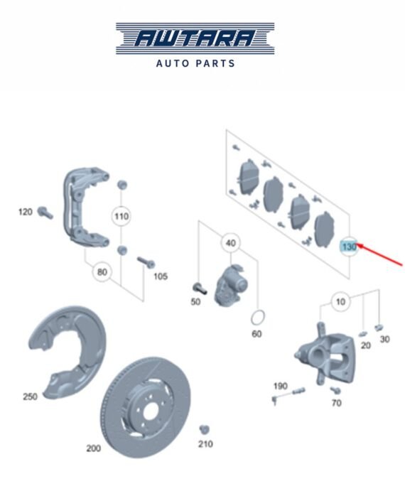 Mercedes-Benz Genuine DISK BRAKE PAD/2206 0004204102