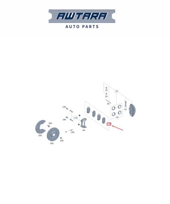 Mercedes-Benz Genuine FR BRAKE PAD A0004207802 0004207003