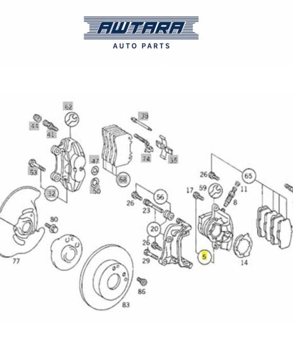 Mercedes-Benz Genuine Left Brake Cylinder Housing / 0014201883