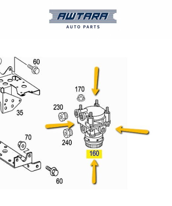 Mercedes-Benz Genuine Relay Valve 0054291044