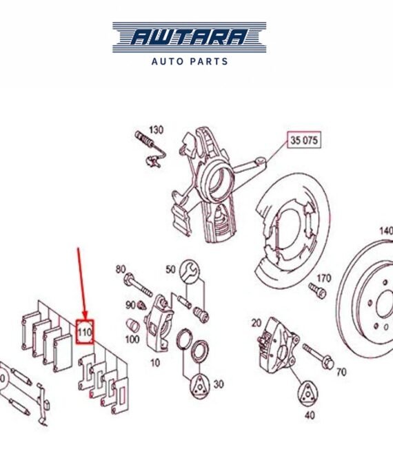 Mercedes-Benz Genuine BRAKE PAD*/1634200920 163420112041