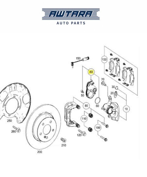 Mercedes-Benz Genuine Parking Brake Actuator 1669065401