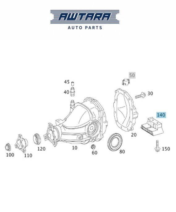 MERCEDES BENZ GENUINE REAR DIFFRENTIAL COOLER A1713510000
