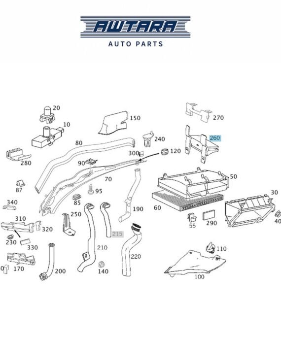 MERCEDES BENZ GENUINE PANEL BRACKET A2038310114