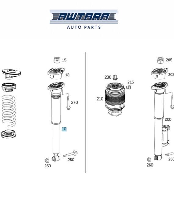 MERCEDES BENZ GENUINE REAR RH SHOCK ABSORBER A2053206100