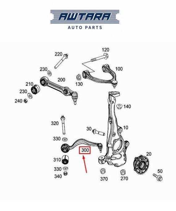 Mercedes-Benz Genuine STRUT ROD 2053303606