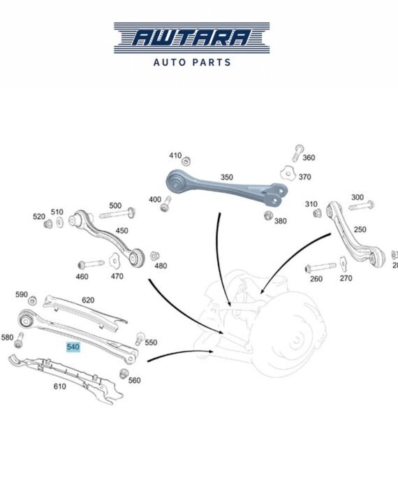 MERCEDES BENZ GENUINE REAR ARM LOWER A2053503014