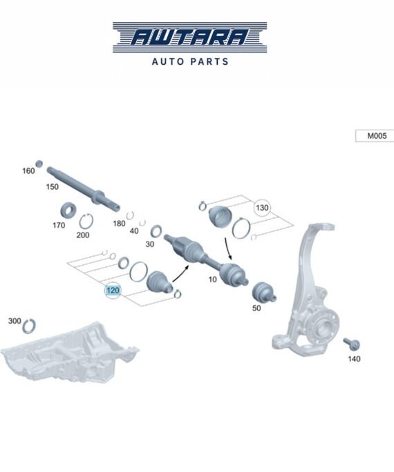 MERCEDES BENZ GENUINE REPAIR KIT BOOT A206330810464