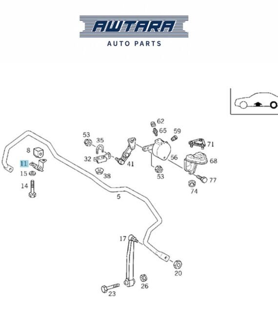 MERCEDES BENZ GENUINE RETAINING BRACKET A2103260026