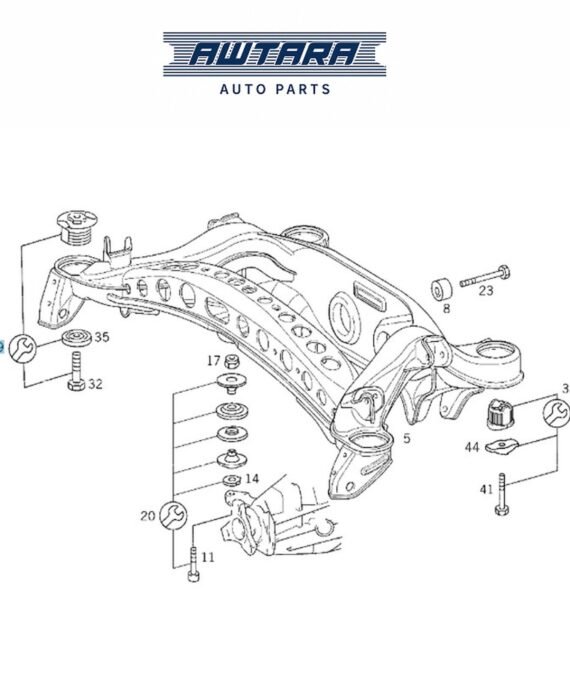 MERCEDES BENZ GENUINE REPAIR KIT RR. AXLE CARR A2103505808