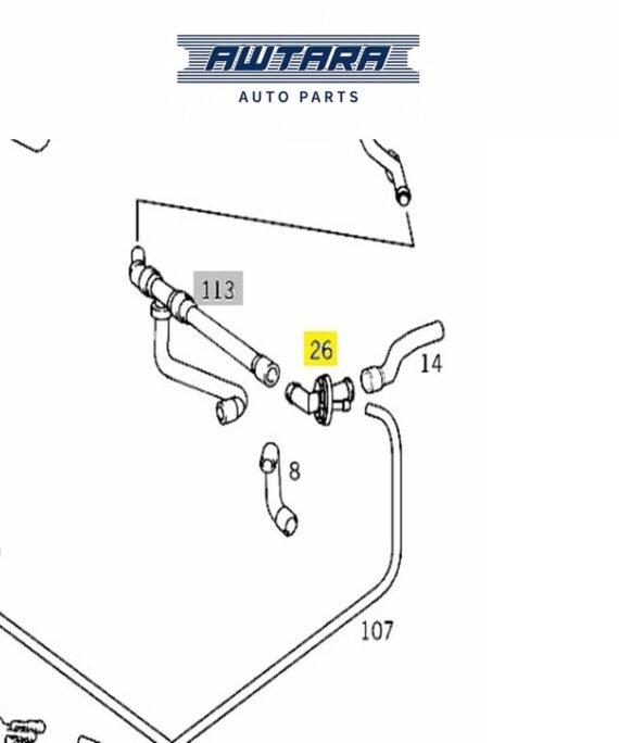 MERCEDES BENZ GENUINE PIPING 2108320515