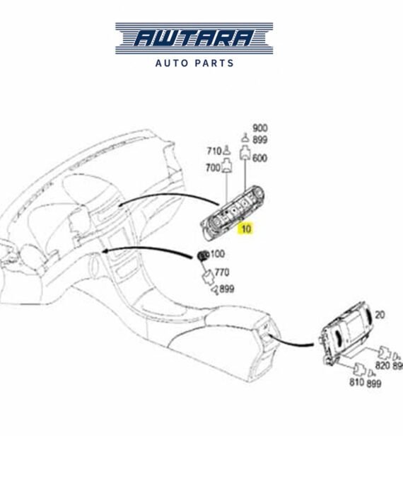 Mercedes-Benz Genuine Automatic AC Operating Unit 2118302085