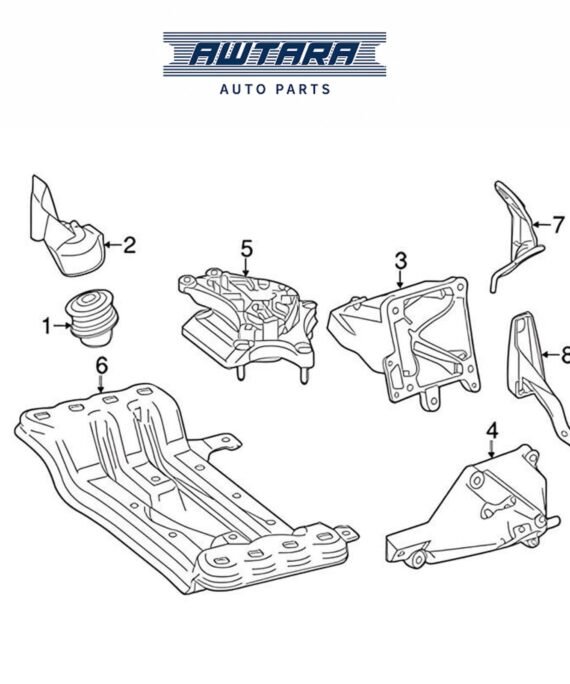Mercedes-Benz Genuine TRANS MOUNT 2222400800