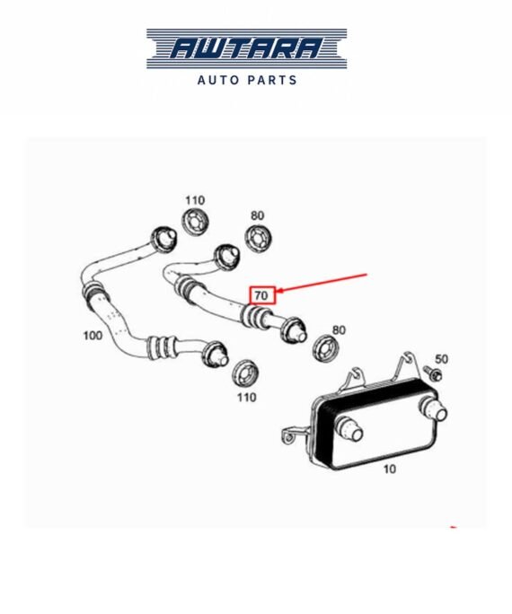 MERCEDES BENZ GENUINE OIL LINE A2222700905
