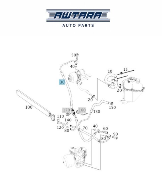 MERCEDES BENZ GENUINE OIL HIGH PRESSURE LINE A2223200572
