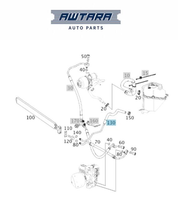 MERCEDES BENZ GENUINE OIL LOW PRESSURE LINE A2223201853
