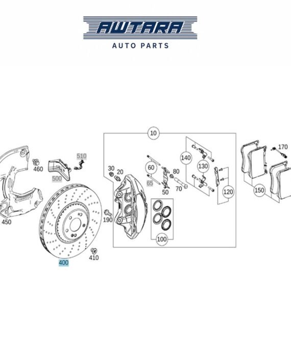 MERCEDES BENZ GENUINE RH FRONT DISC A2224211400