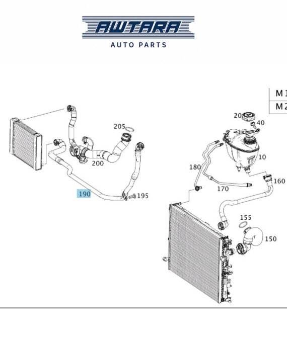 Mercedes-Benz Genuine Coolant Hose 2225006572