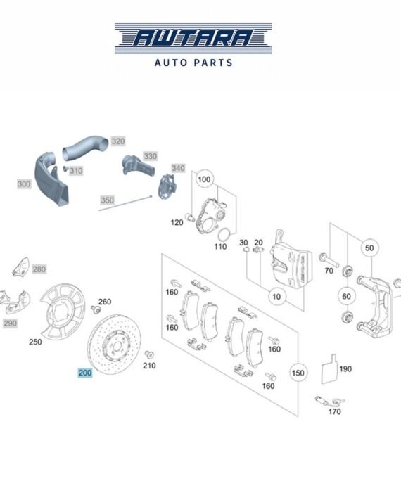MERCEDES BENZ GENUINE REAR DISC A2314230612