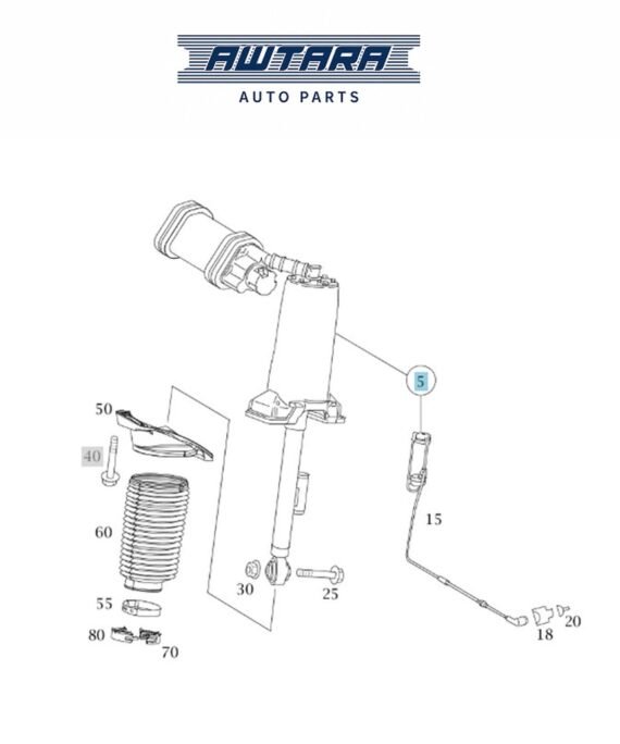 MERCEDES BENZ GENUINE REAR AIR SHOCK A2403202113
