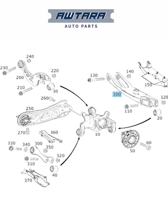 MERCEDES BENZ GENUINE REAR ARM A2463520202