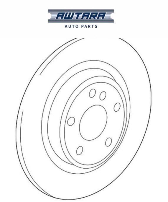 Mercedes-Benz Genuine Rear Brake Disc 2464230812