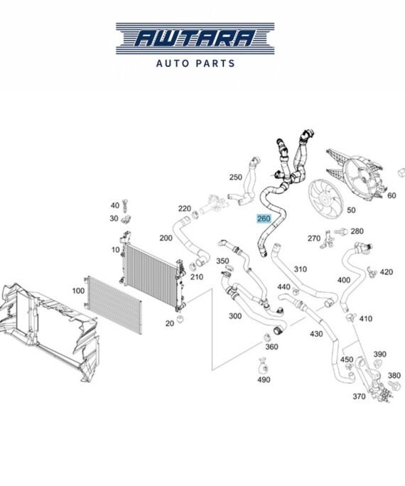 MERCEDES BENZ GENUINE PIPING GROUP A4158305800