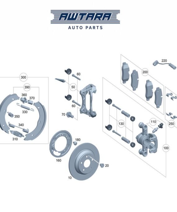 MERCEDES BENZ GENUINE REAR BRAKE PADS A4474201301