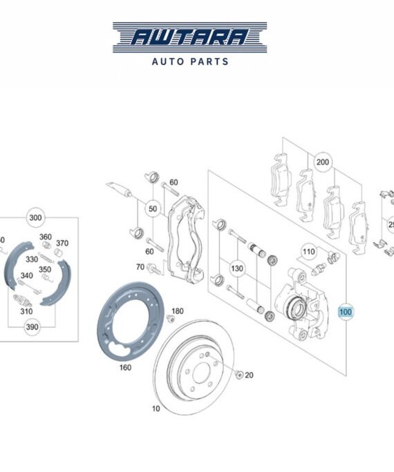 MERCEDES BENZ GENUINE PARTS KIT, BRAKE CALIPER A447420820080