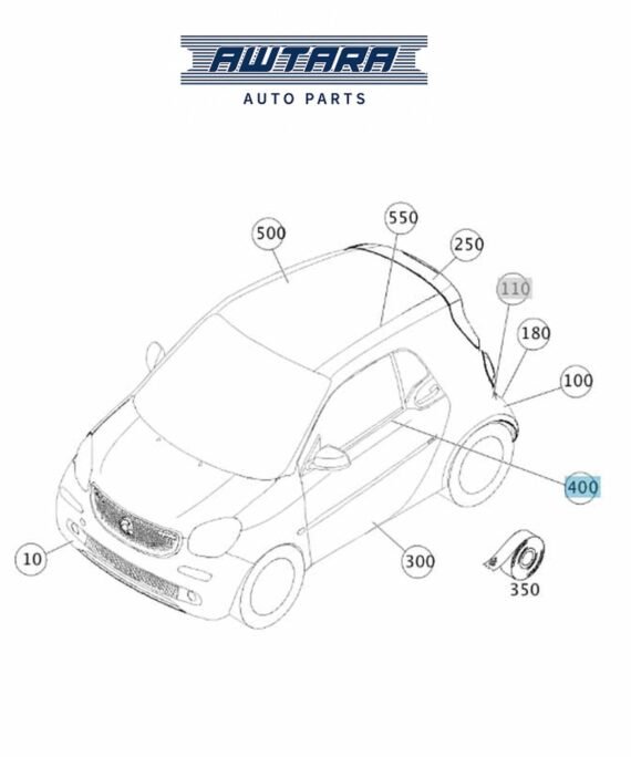 MERCEDES BENZ GENUINE OVERLAY A4539891785