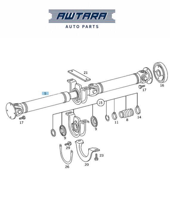 MERCEDES BENZ GENUINE PROPELLER SHAFT A9014106706