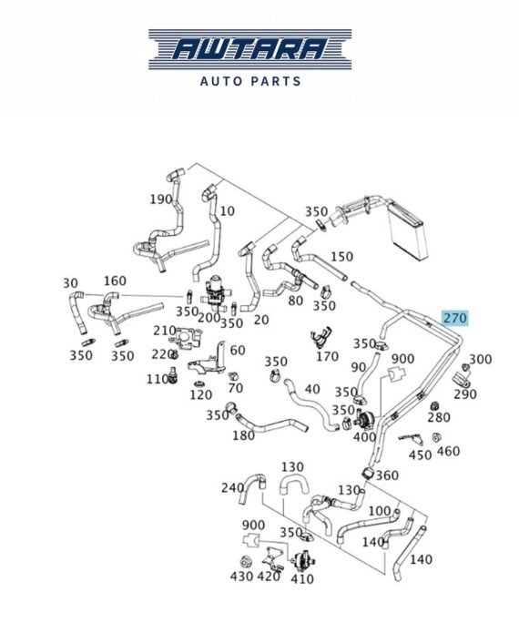 MERCEDES BENZ GENUINE PIPING A9098300100