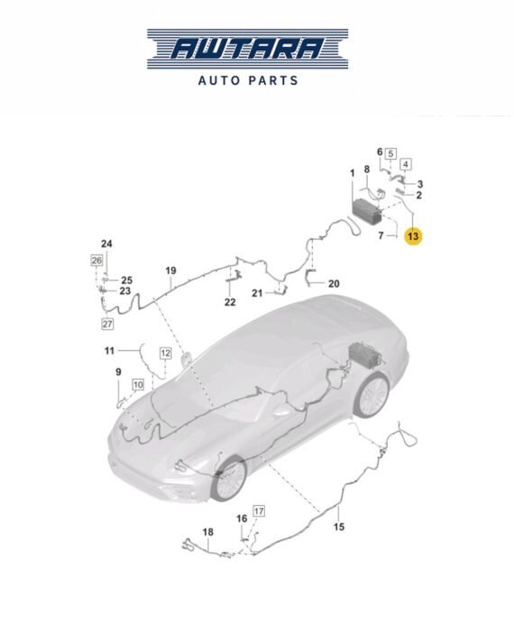 PORSCHE GENUINE BATTERY CABLE 971971225